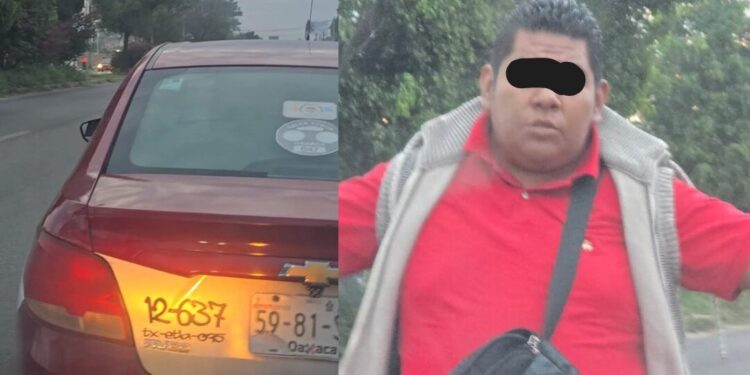 ¡Otro caso de violencia vial! Taxista de Etla intenta agredir a una mujer tras cerrarle el paso