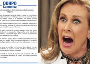 “Indita”: Laura Zapata lanza insulto clasista contra Sheinbaum y provoca indignación en Oaxaca