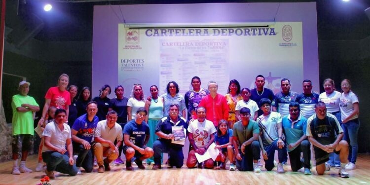 Autoridades municipales y representantes de clubes deportivos invitan a la ciudadanía a sumarse y apoyar a los atletas.