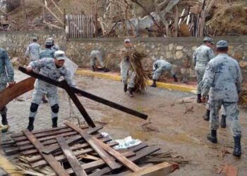 En estos momento, la Guardia Nacional se encuentra en la Costa oaxaqueña en tareas de atención a la emergencia por el huracán Erick.