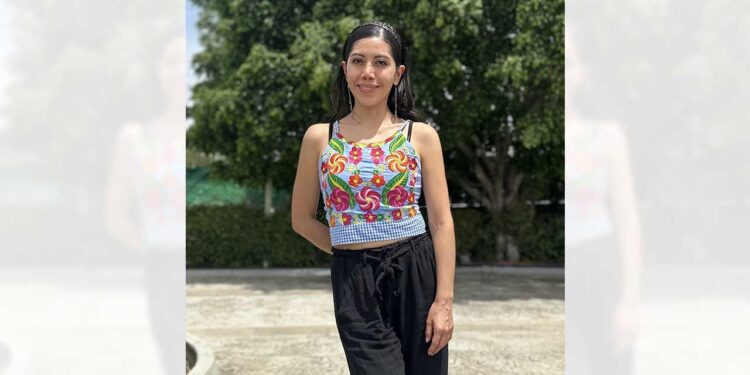 Foto: INBAL // Andrea Gómez obtuvo este primer premio con su obra Xaga tlhaz ("Mejillas de durazno").