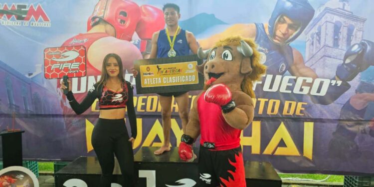 Jhoset Said Cernas García se quedó con la medalla de oro y con ello, el boleto al Panamericano de Muay Thai.