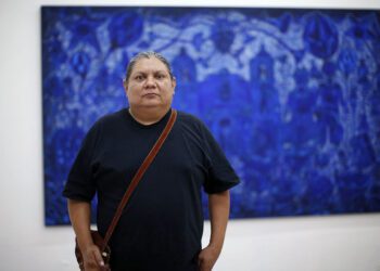 El maestro Emilio Sánchez mostró sus obras inspiradas en las costumbres de su tierra.