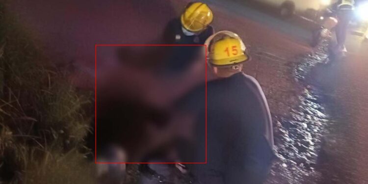 El hombre fue impactado a la altura de la capilla ubicada en la agencia de Vista Hermosa.