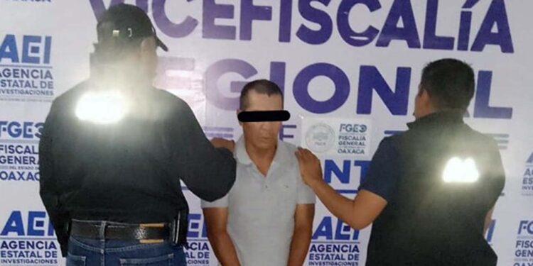 Andrés S. C. de 38 años fue trasladado a la comandancia de Sola de Vega.