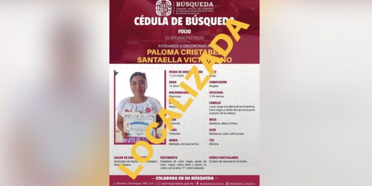 Joven mixe es localizada con vida tras falsa oferta de trabajo que la alejó de su comunidad