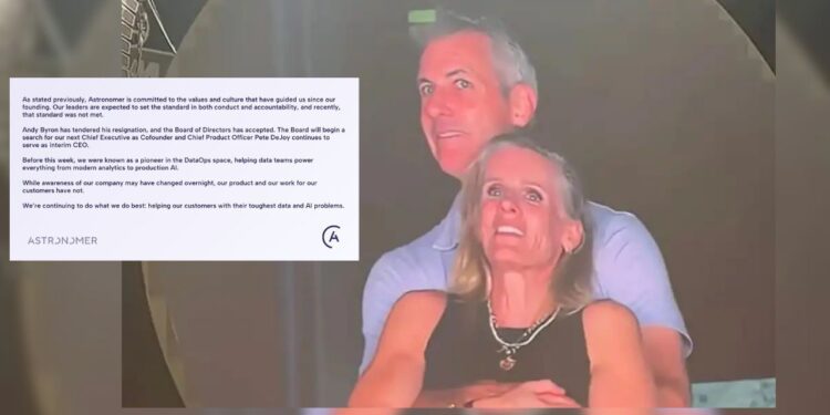 Andy Byron renuncia como CEO de Astronomer tras escándalo en concierto de Coldplay