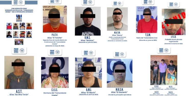 ¡Desmantelan red criminal del “Comandante Cromo” tras operativo en Juchitán!