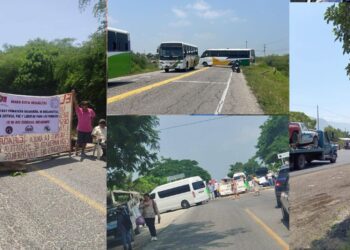 ¡Colapsa la movilidad en el Istmo! Cuatro bloqueos carreteros paralizan Oaxaca