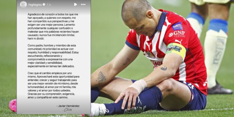 “Chicharito” rompe el silencio: ofrece disculpa tras comentarios machistas