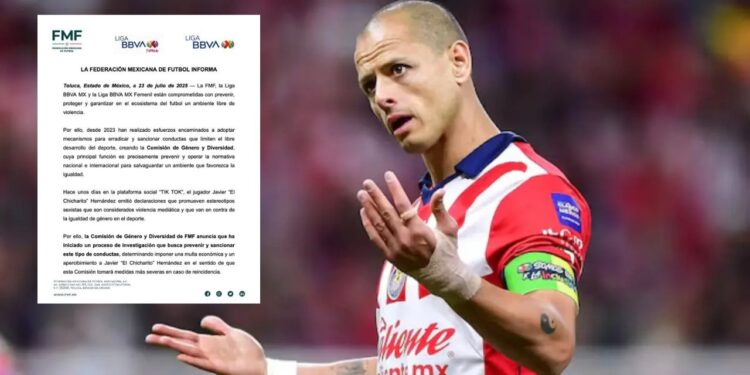 FMF evaluará sanciones por comentarios misóginos del “Chicharito” Hernández