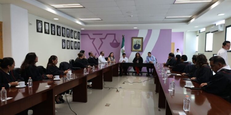 Histórico diálogo institucional entre el Ministro Presidente electo de la SCJN y el Poder Judicial de Oaxaca