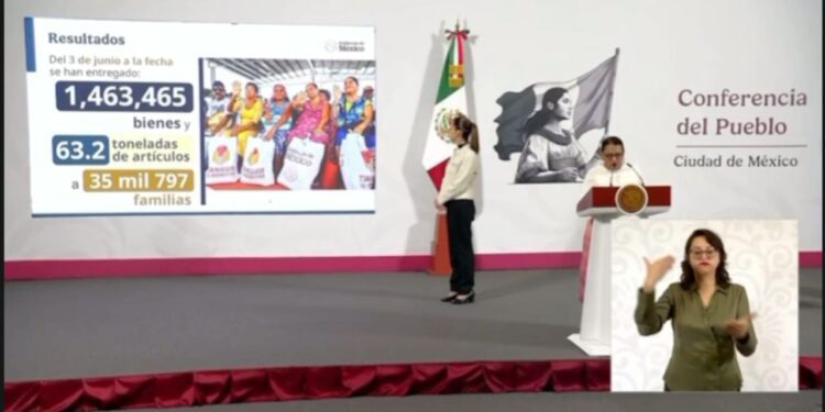 Tianguis para el bienestar ha beneficiado a 35 mil 797 familias de Guerrero y Oaxaca