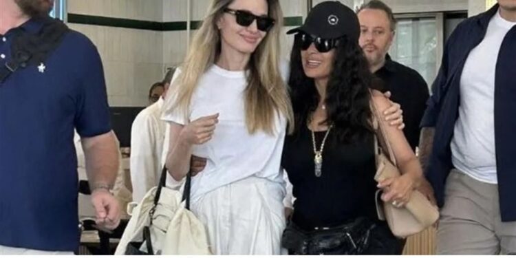 Salma y Angelina Jolie en Veracruz; ¿a la Guelaguetza? “secreto, secreto”