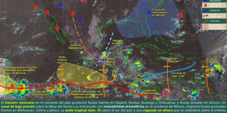 Persisten lluvias y tormentas vespertinas en #Oaxaca este domingo