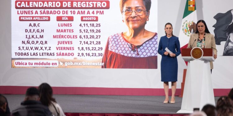 Inicia en agosto la inscripción a mujeres de 60 a 64 años Pensión Bienestar