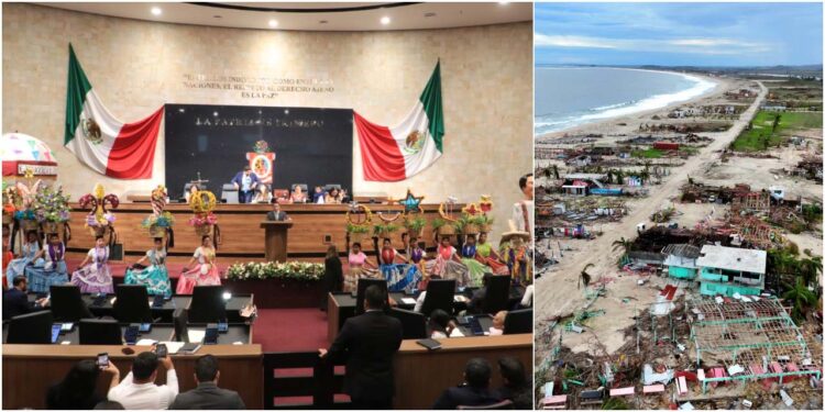 Fiesta en el Congreso del Estado con desolación en la Costa