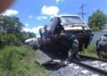 Choca Tren Interoceánico contra tráiler en Tabasco