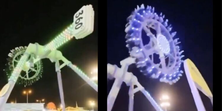 VIDEO | Juego mecánico colapsa en Parque Green Mountain y deja 23 heridos