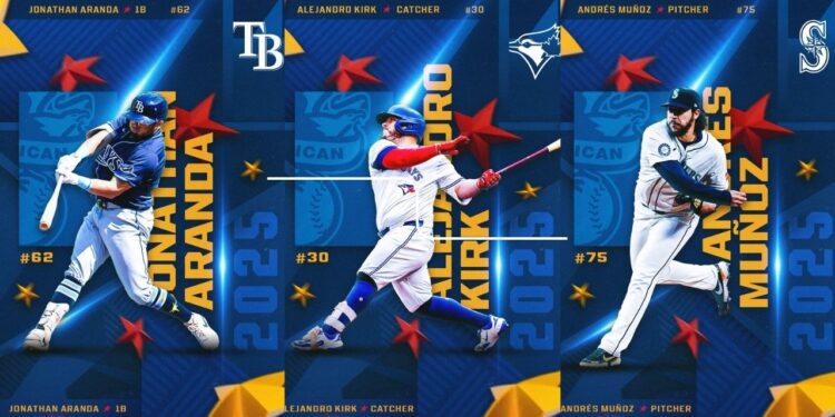 Histórico para México: tres peloteros aztecas jugarán el Juego de Estrellas 2025 de la MLB