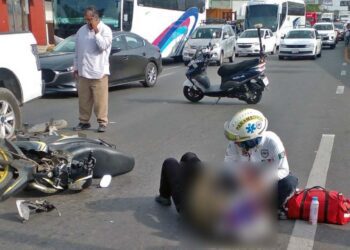La mujer lesionada fue identificada como S. Rosario C.