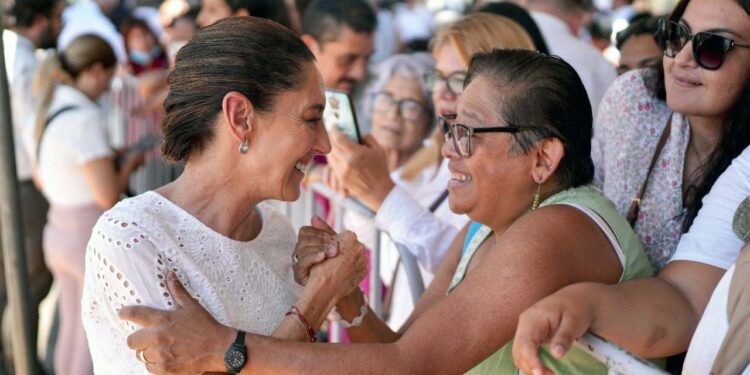 Foto: Presidencia de la República // La presidenta Claudia Sheinbaum durante su visita a Guaymas, Sonora.