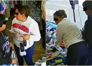 Las cámaras captaron el atraco; piden apoyo para localizar a las personas involucradas.