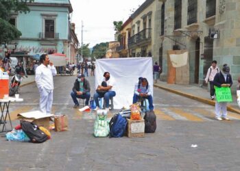 Foto: Adrián Gaytán // Las y los manifestantes confiaron en la promesa de las autoridades de dar solución definitiva a cada una de sus demandas.