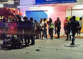 Sufren accidente en centro de Huajuapan.
