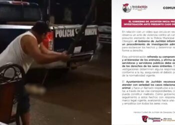 ¡Indignación en Juchitán! Policía es captado golpeando salvajemente a perrito y es destituido, pero exigen castigo penal