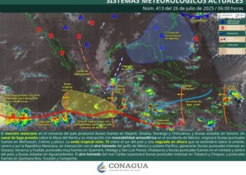 Continuarán lluvias de intensidad variable con tormentas puntualmente fuertes a intensas en Oaxaca