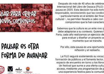 Se suspende la Feria Internacional del Libro de Oaxaca