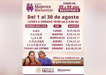 ¿Tienes 60, 61 o 62 años? Ya puedes registrarte a la Pensión Mujeres Bienestar a partir del 1 de agosto