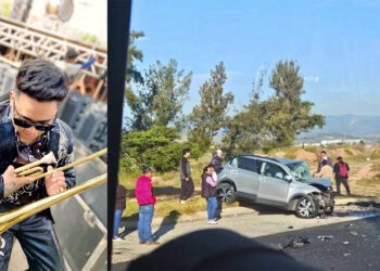 Claman por recuperar el trombón de músico accidentado en Nochixtlán