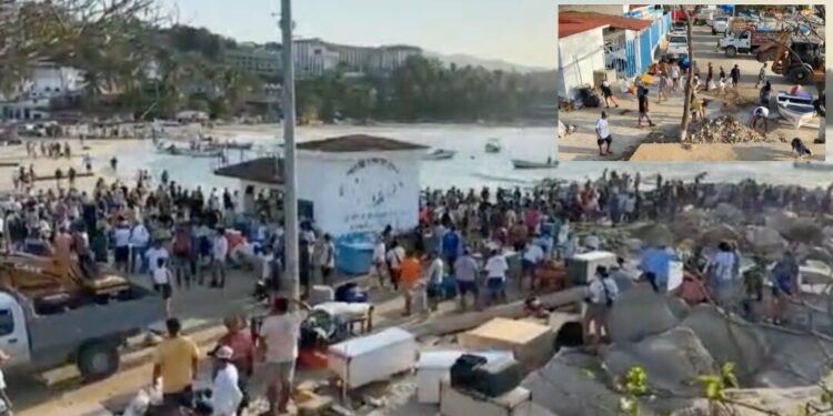 VIDEO ¡Tequio en Puerto Escondido! La comunidad se une para salvar su bahía y exige acción del gobierno
