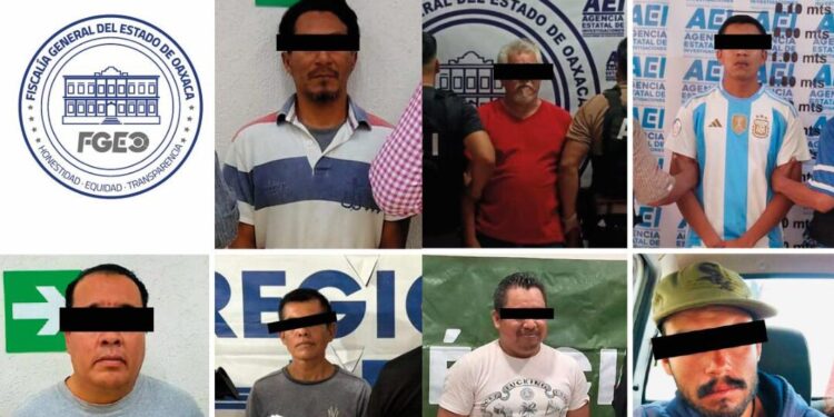 Siete sujetos detenidos en Oaxaca por violencia familiar en distintas regiones del estado