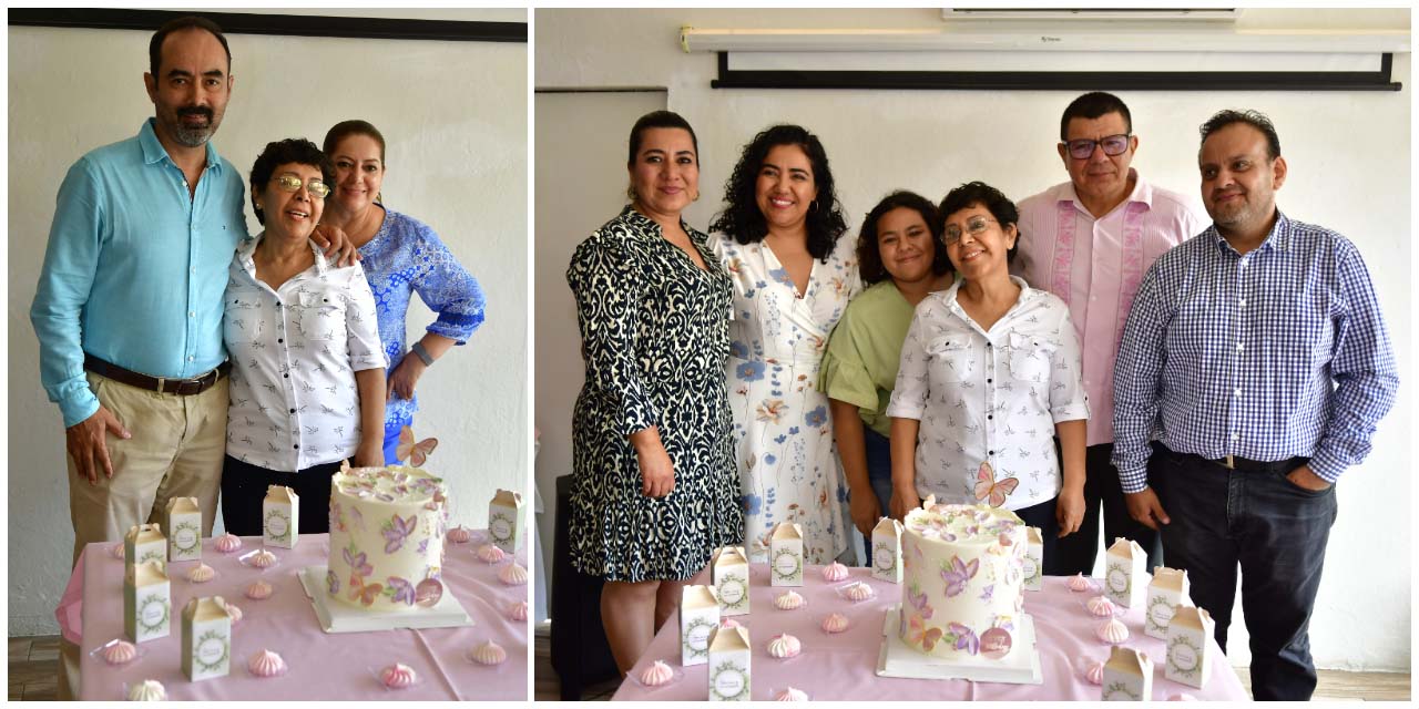 Entre sonrisas y abrazos, la festejada recibió cálidas felicitaciones.