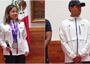 Mariel Salazar Tapia (izquierda), medallista de plata de los Juegos Panamericanos en los 10 mil metros planos. - Denis Fernando Jiménez (derecha) quedó en cuarto lugar en BMX estilo libre.