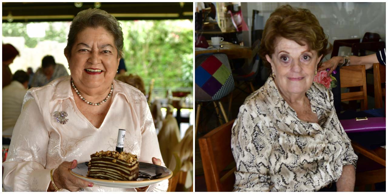 Izquierda: Muy feliz, Pila Melgoza agradeció las muestras de cariño en la celebración de su cumpleaños.Derecha: Cuquis Pérez Posada compartió un emotivo momento al soplar las velitas de su pastel de cumpleaños.