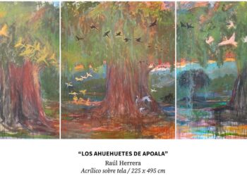 Las obras de Raúl Herrera invitan a reflexionar sobre la majestuosidad y la pérdida de la selva.