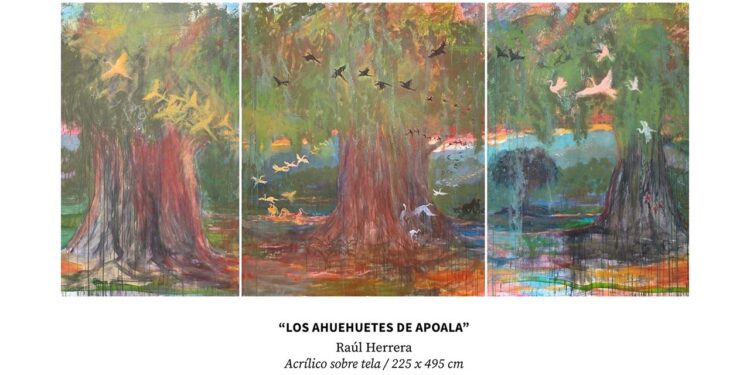 Las obras de Raúl Herrera invitan a reflexionar sobre la majestuosidad y la pérdida de la selva.
