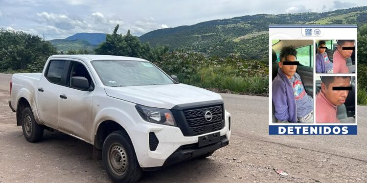 ¡Caen dos hermanos tras rastreo de camioneta robada! Revelan red de robo vehicular en Oaxaca