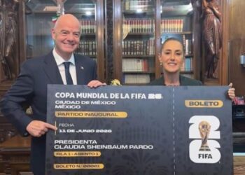 Claudia Sheinbaum planea regalar su boleto de inauguración del Mundial 2026