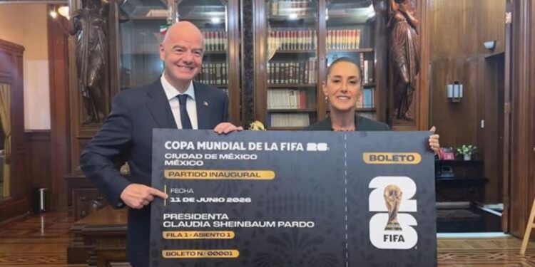 Claudia Sheinbaum planea regalar su boleto de inauguración del Mundial 2026