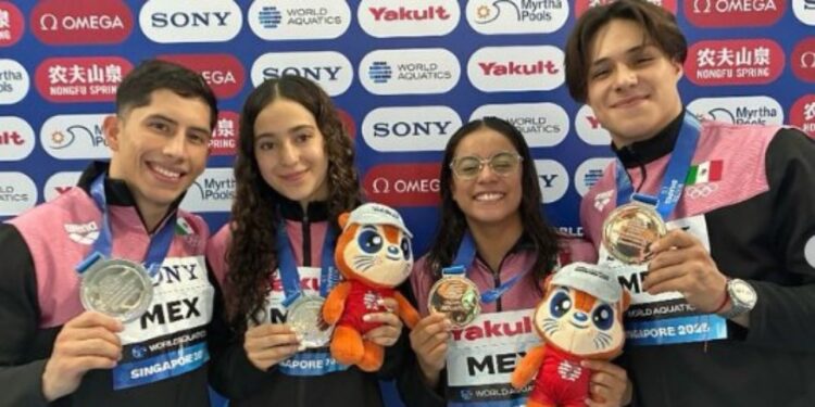 México brilla con 7 medallas en clavados en el Mundial Acuático Singapur 2025