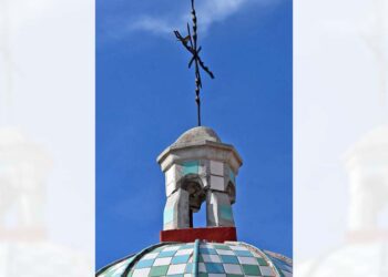 Foto: cortesía // Daños en el templo de San Andrés Huayápam.