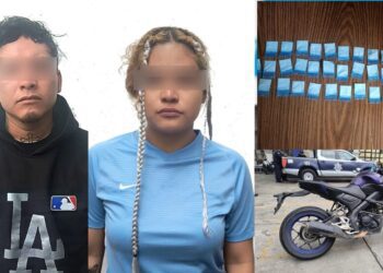 ¿Cristal en la cintura y sin llave en la moto? Así cayeron dos presuntos narcomenudistas en Trinidad de las Huertas