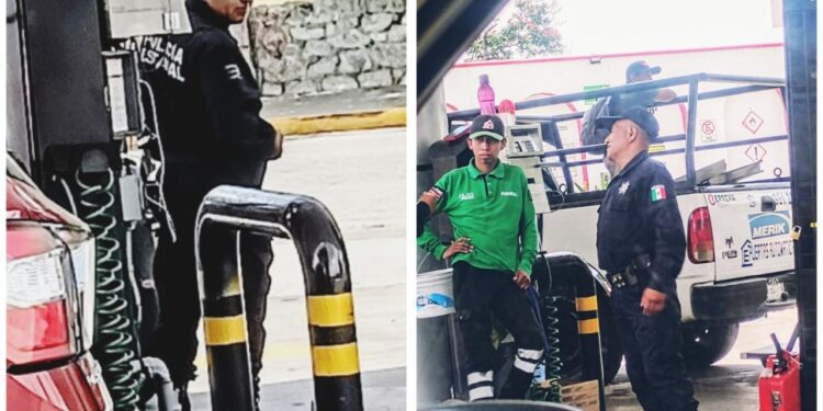 Agreden a mujer en gasolinera del DIF frente a impávido policía