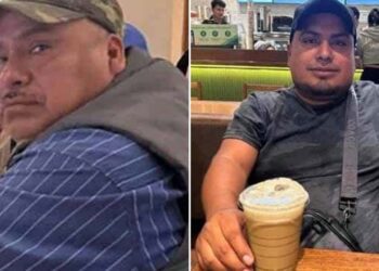 El ex síndico municipal de Coicoyán de las Flores, Filomeno López Ángel y su hijo.