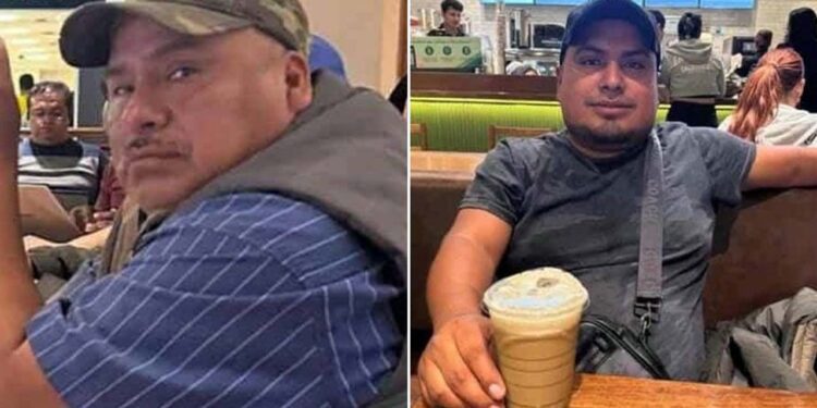 El ex síndico municipal de Coicoyán de las Flores, Filomeno López Ángel y su hijo.